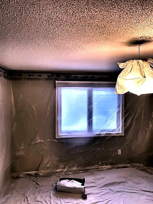Grimsby popcorn ceiling removal project 6