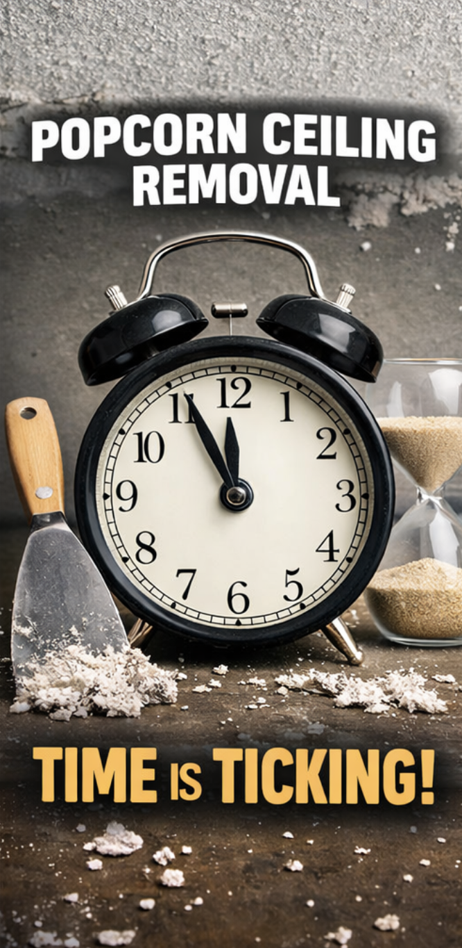 How Long Does Popcorn Ceiling Removal Take in Hamilton?