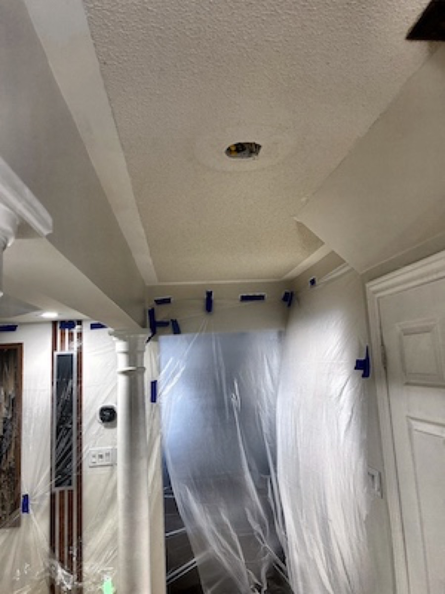 St. Catharines popcorn ceiling removal project 5