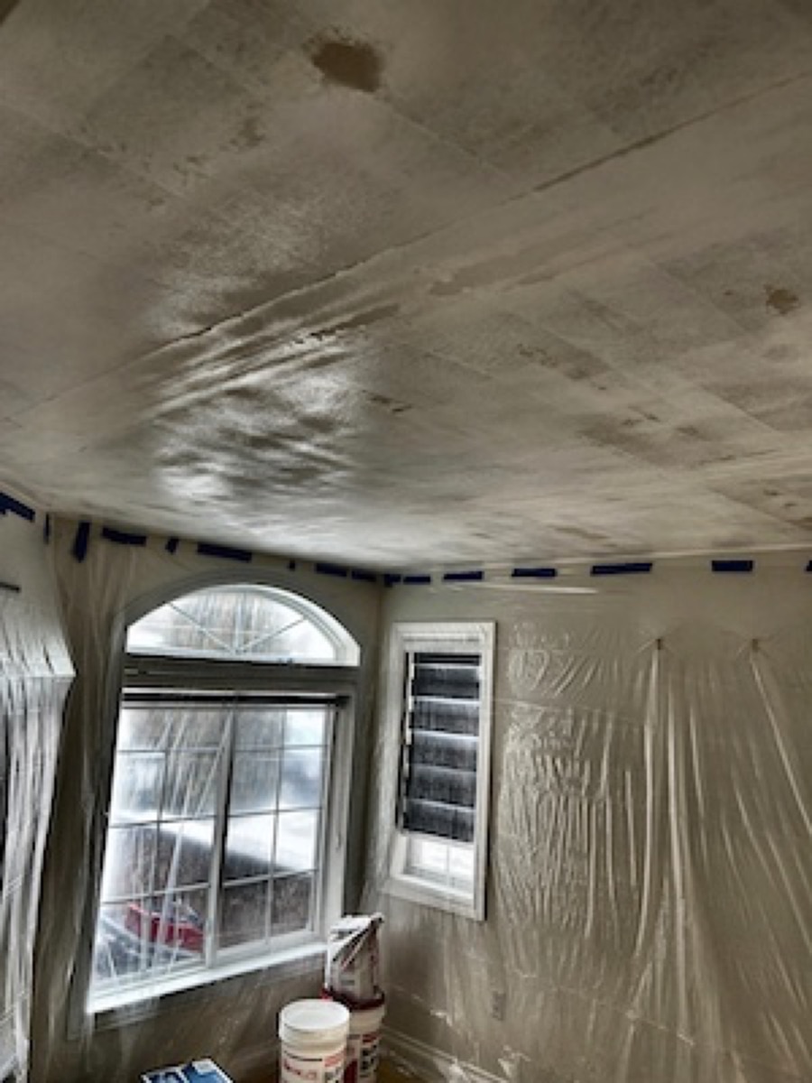 St. Catharines popcorn ceiling removal project 9
