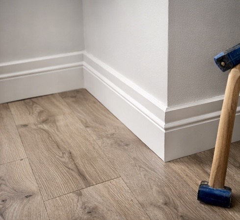 Finished baseboard installation in Etobicoke