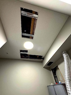 Drywall taping, mudding, and sanding for Level 5 finish