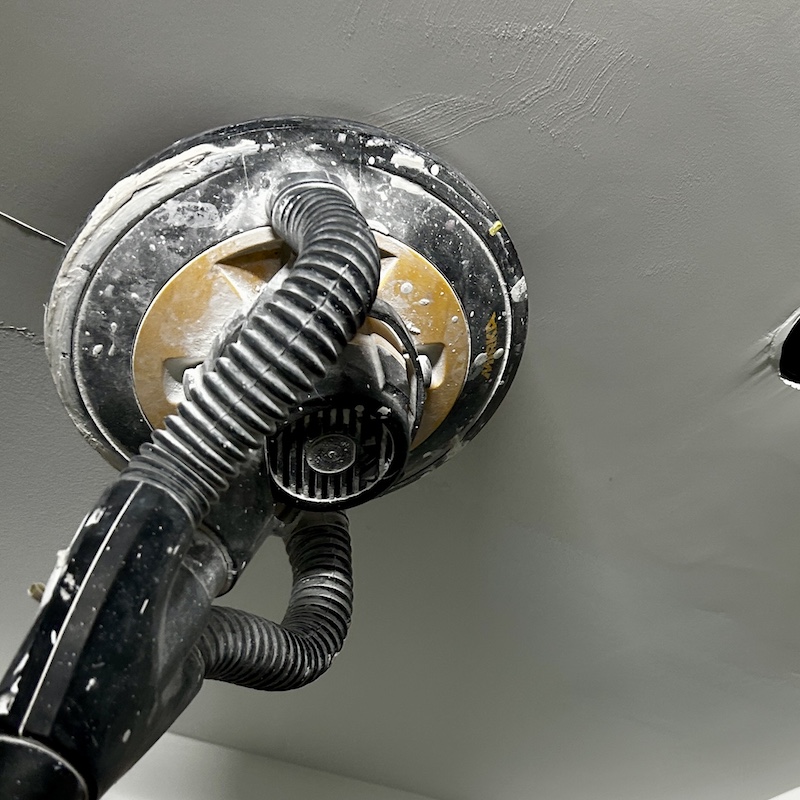 Popcorn ceiling removal in a Hamilton home — project 4